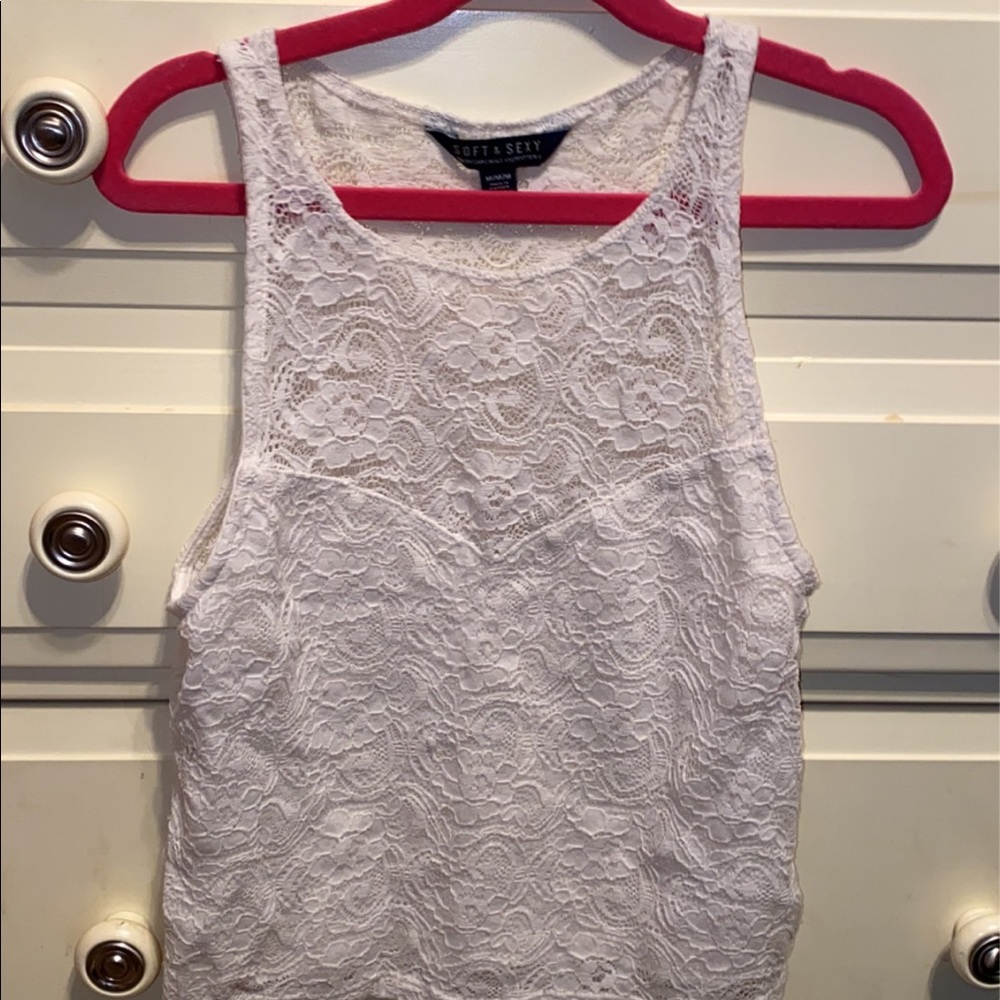 Lace tank top